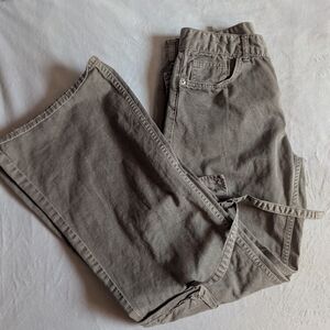 Grey ZARA Wide Leg Denim Cargos